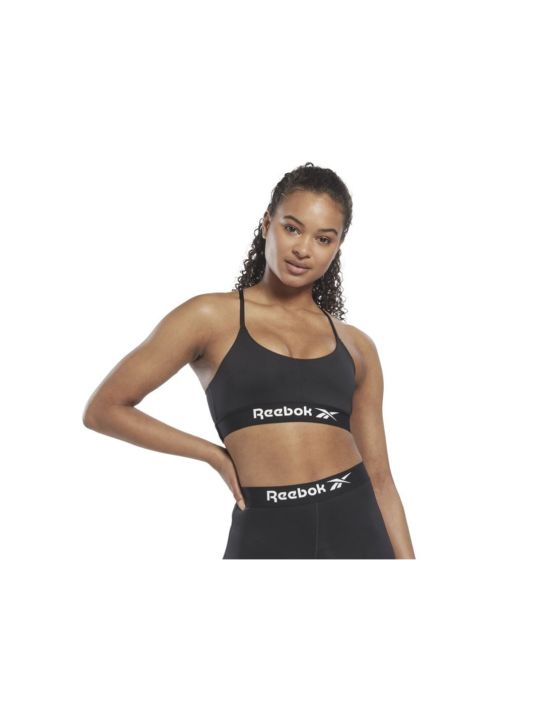 Reebok seamless bra in black