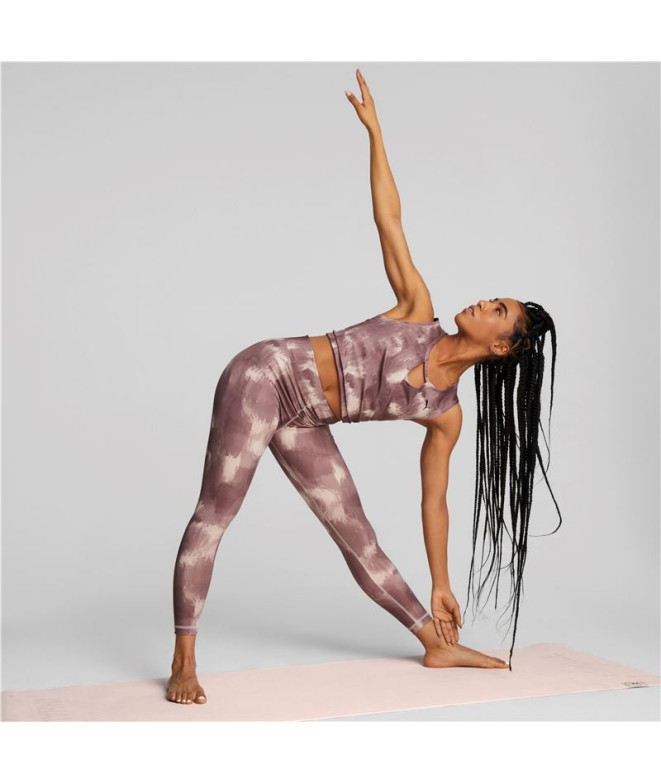 Top Puma Studio Crop Mulher Roxo