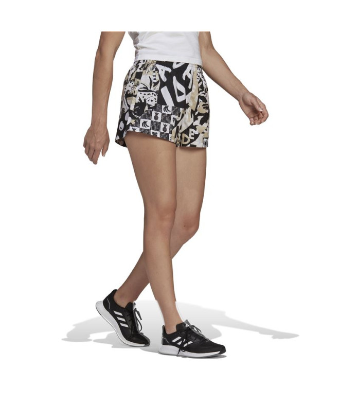 Calça curtos adidas FARM Mulher Black