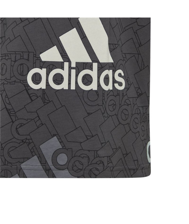 Camiseta adidas Brand Love Infantil Black