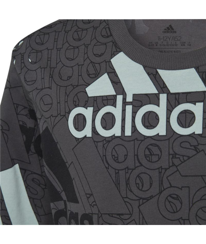 Camiseta adidas Brand Love Infantil Black
