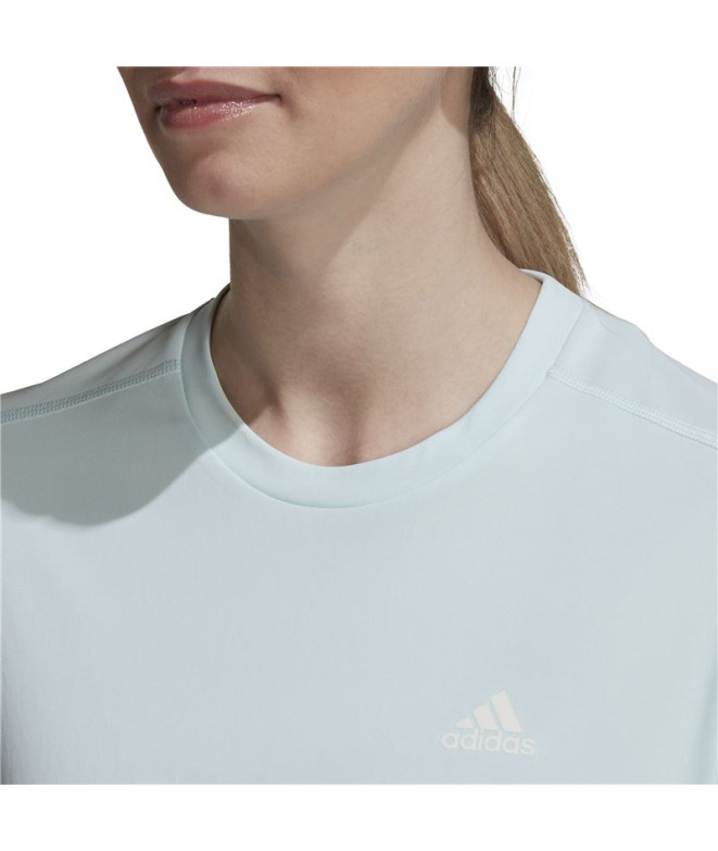 Camiseta Running adidas Run It Mujer Blue