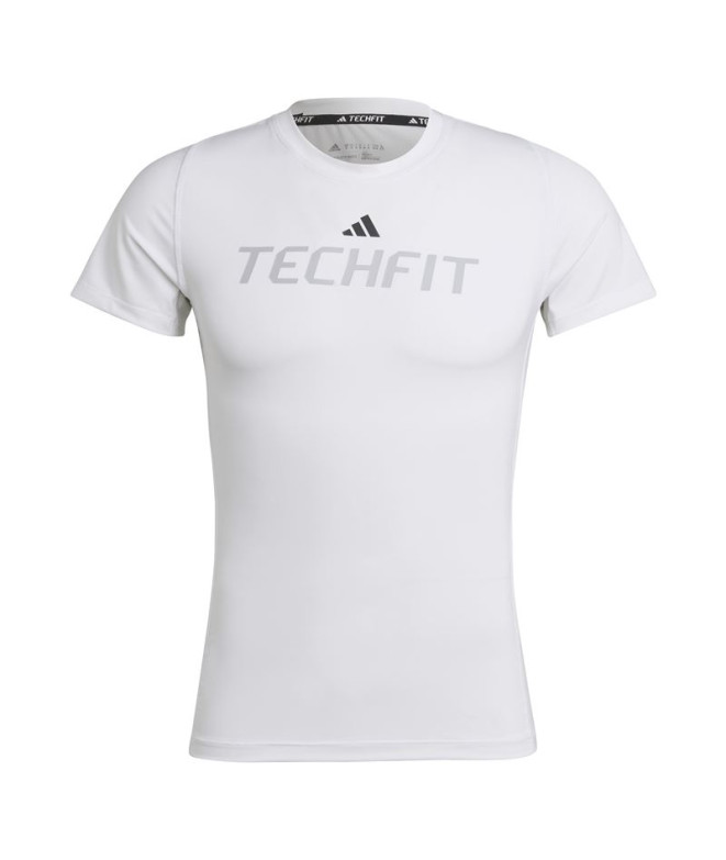 T-Shirt de fitness adidas Techfit Graphic Man WH