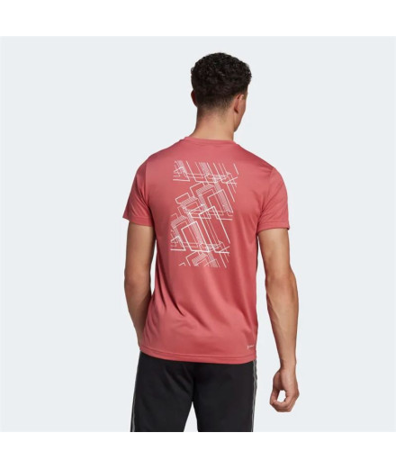 T-shirt Fitness adidas 3-Stripes Graphic Man RD 2