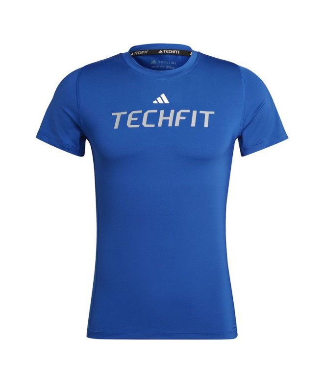 Camiseta de fitness adidas Techfit Graphic Hombre BL