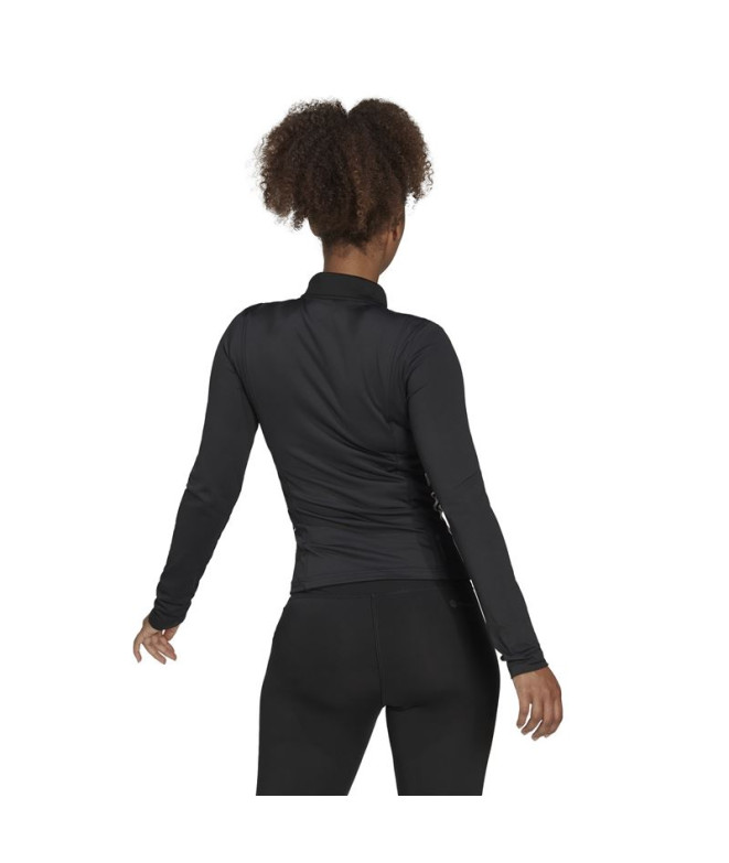 Camiseta Manga Larga adidas Hyperglam 1/4-Zip...