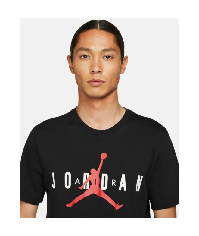 Camiseta Jordan Air Wordmark Hombre Black