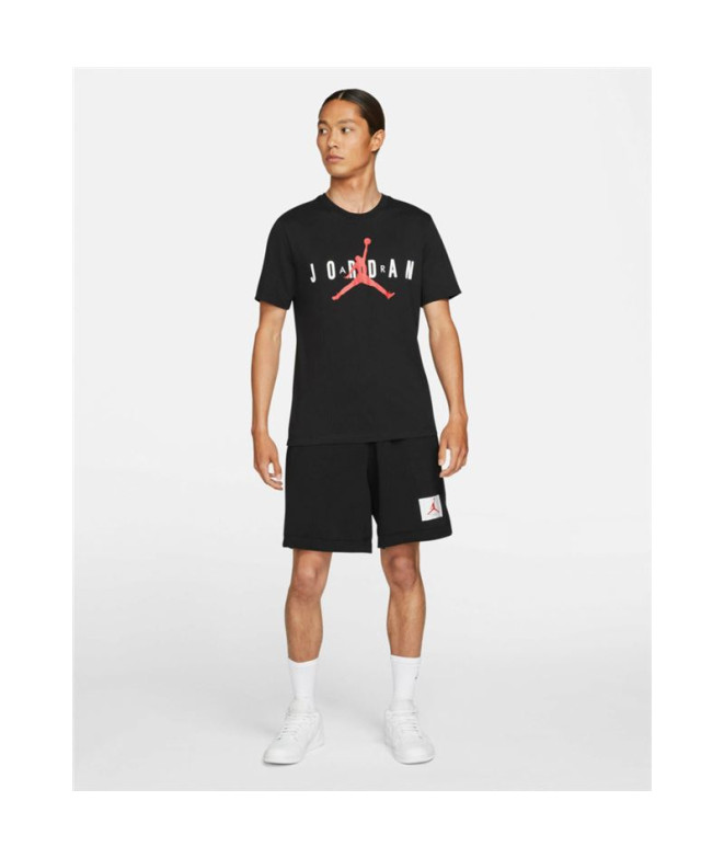 Camiseta Jordan Air Wordmark Hombre Black