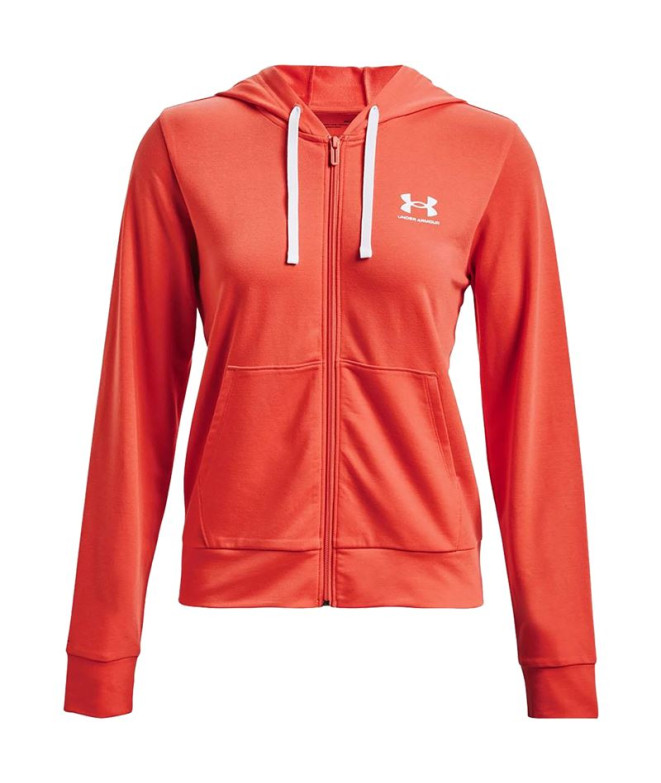 Sudadera de fitness Under Armour Rival Terry Mujer Red