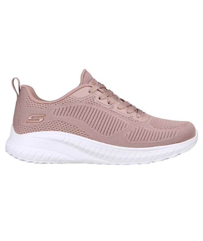 Chaussures Skechers Bobs Squad Chaos - F Femme Blush Engineered Knit