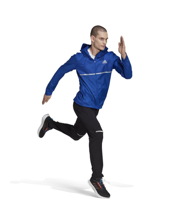 Chaqueta de running adidas Own the Run Hombre Blue