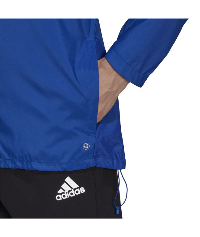 Chaqueta de running adidas Own the Run Hombre Blue