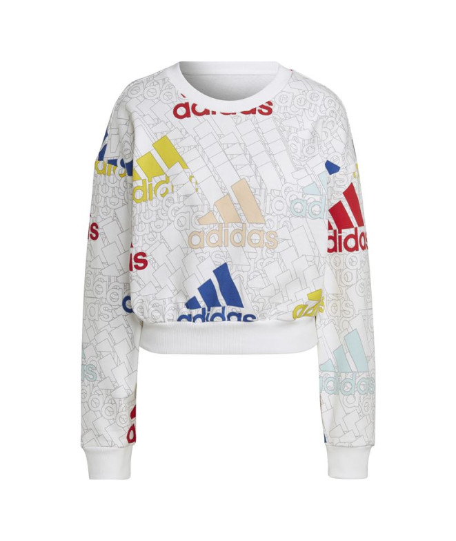 Sweatshirt adidas Essentials Multi-Coloured Branco para mulher