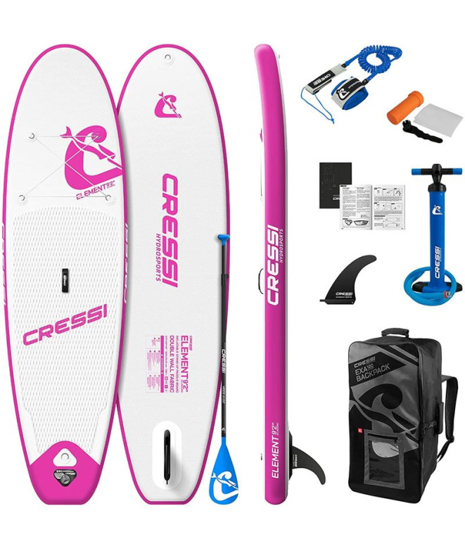 Tabla paddle surf Cressi Sub Element All Round 9'2''Polivalente ISUP Set Blanco