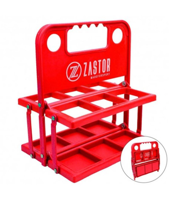 Botellero Zastor plegable MOE-6 - Ø70mm - Rojo