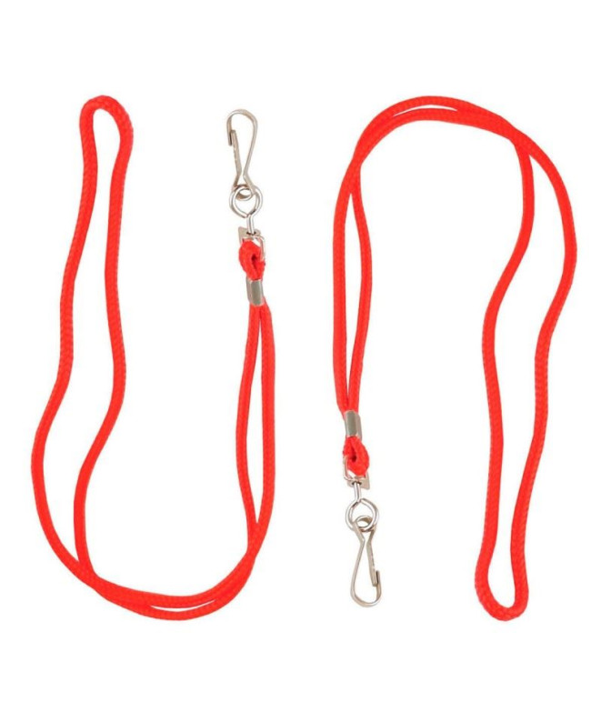 Cordón silbato standard Zastor NECK. x2 Rojo