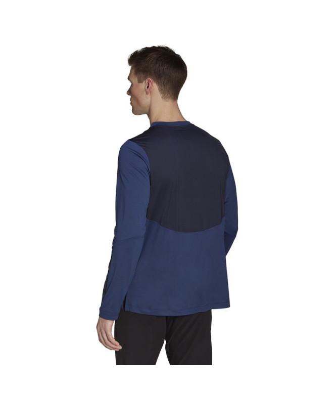 T-Shirt adidas Training 1/4-Zip Men Blue