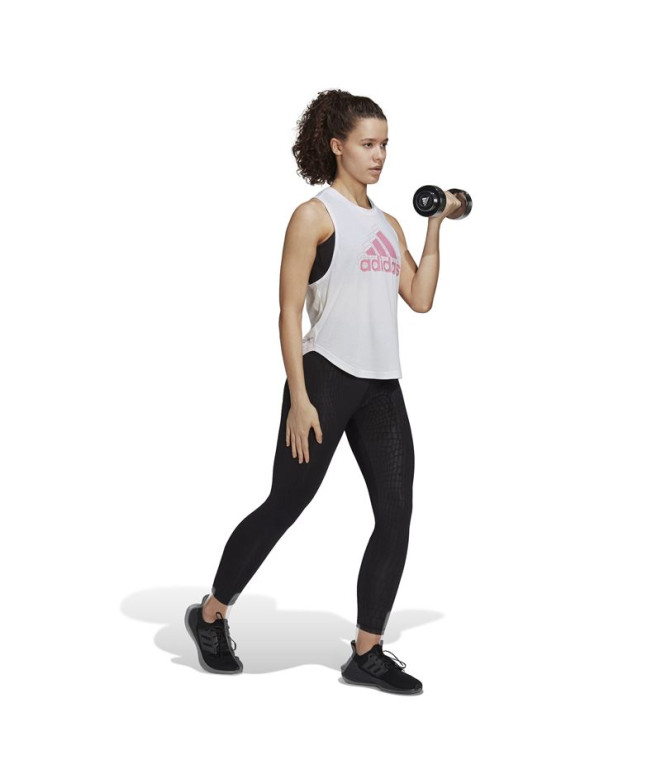 T-shirt adidas AEROREADY Racerback Mulher Branco