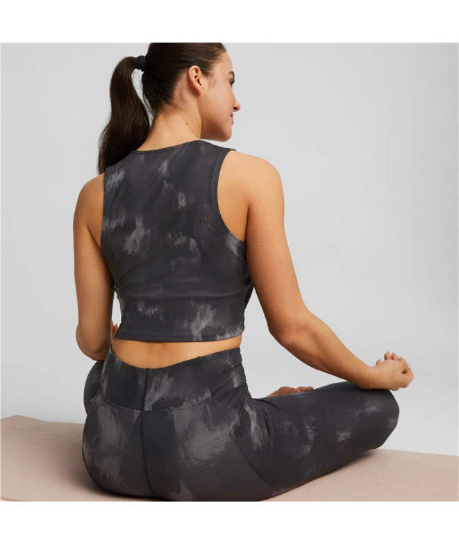 Top by fitness Puma Studio Crop Mulher Black