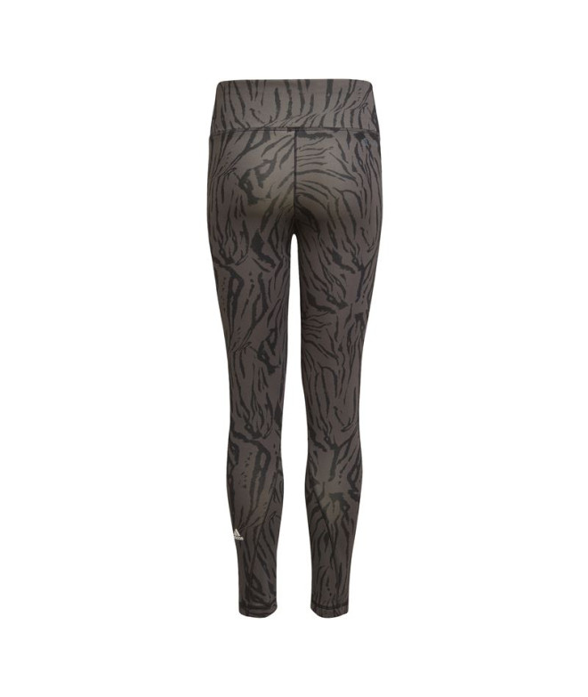 Pantalon adidas 7/8 Sport Animal Print Girl Grey