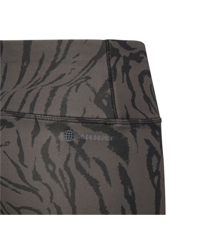 Pantalon adidas 7/8 Sport Animal Print Girl Grey