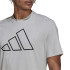 Camiseta adidas Train Icons 3 Bands Hombre Grey