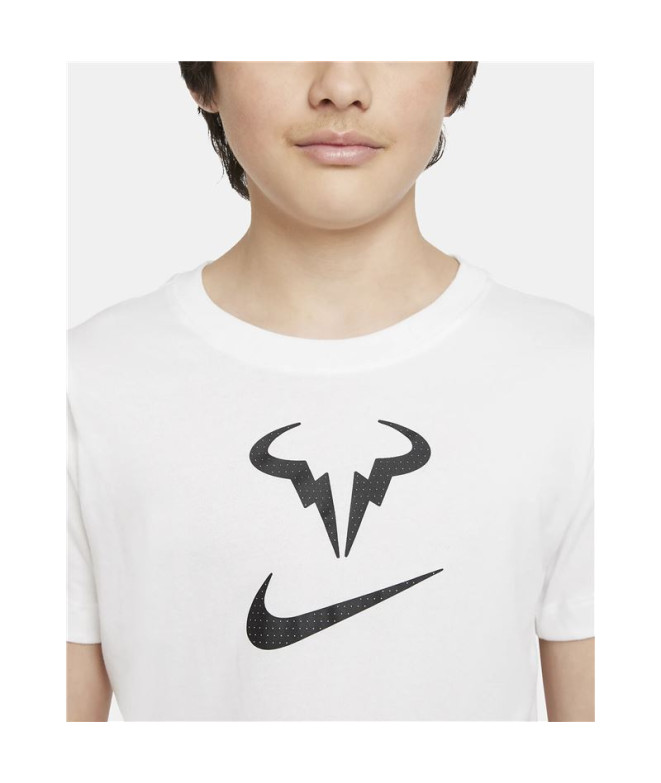 Camiseta tênis Menino de NikeCourt Dri-FIT Rafa WH