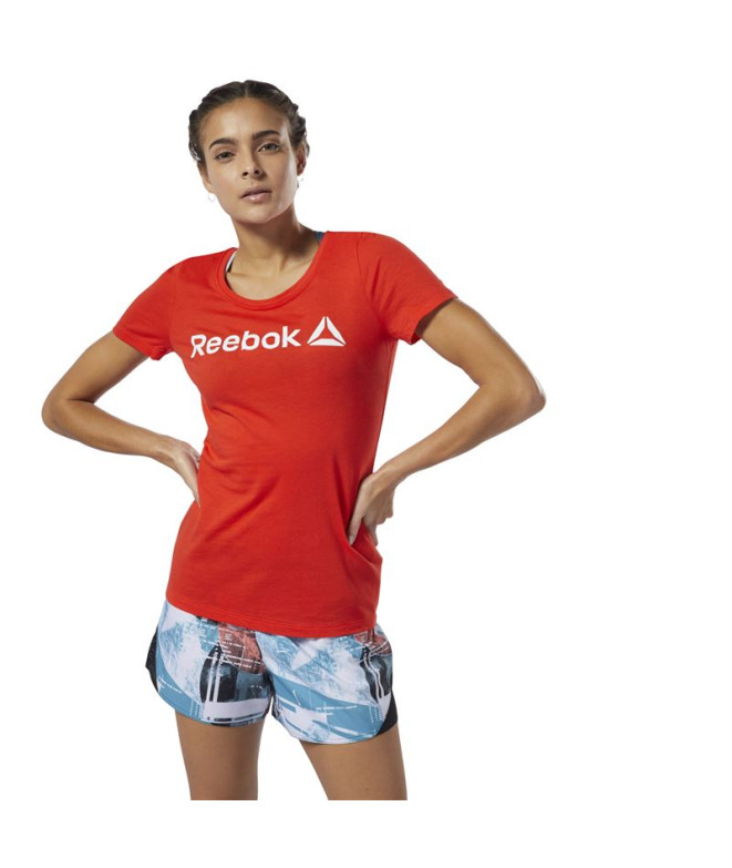 T-shirt de fitness Reebok Gola redonda