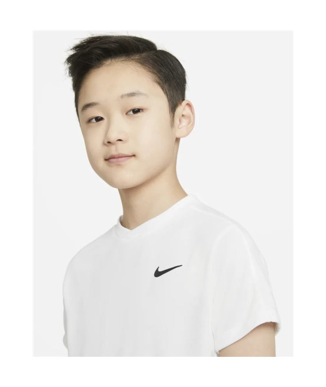 Camiseta Nike Court Dri-FIT Victory Niño White