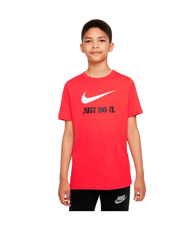 T-shirt Nike Sportswear Just Do It Swoosh Kids Vermelho