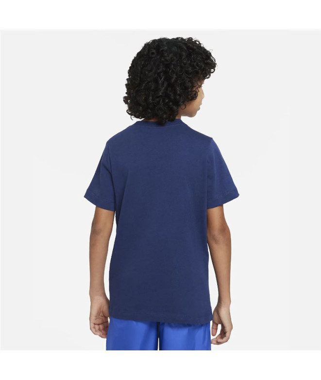 Camiseta Nike Menino Azul Swoosh