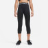 Mallas Nike Pro Niña Bk
