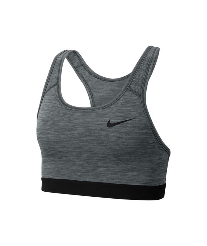 Soutien de desporto Nike Swoosh Cinzento para mulher