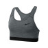 Soutien de desporto Nike Swoosh Cinzento para mulher