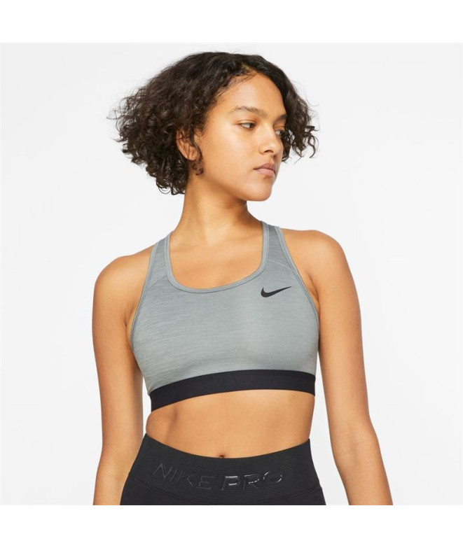 Soutien de desporto Nike Swoosh Cinzento para...