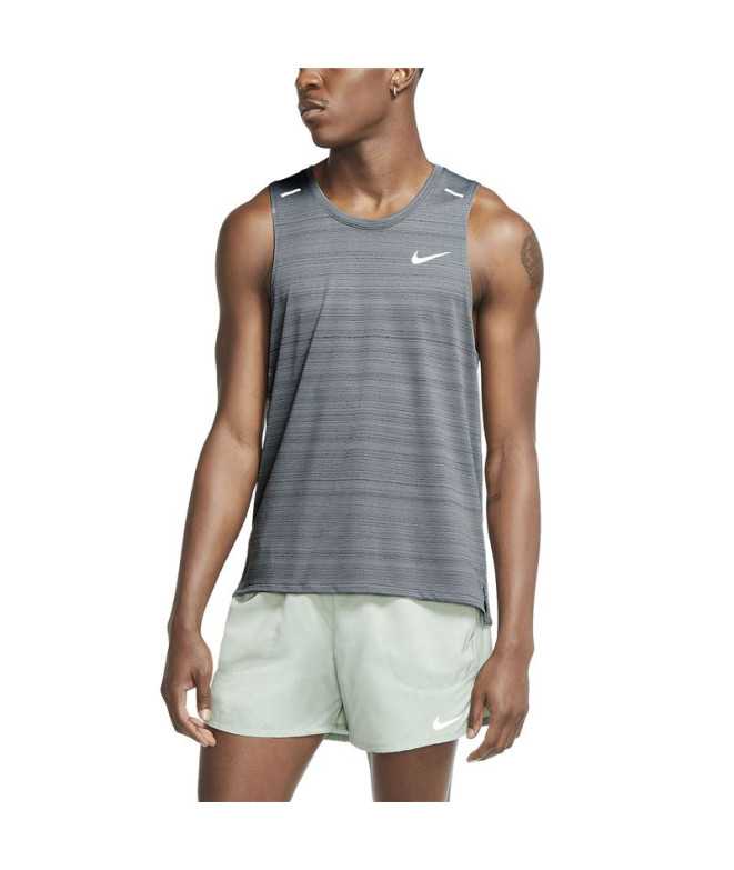 T-shirt Nike Dri-FIT Miler Man Cinzento