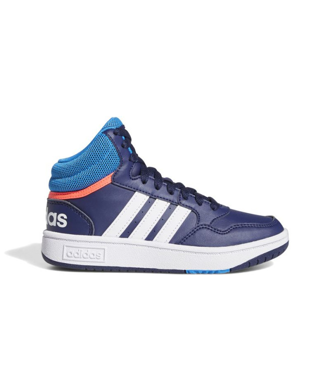 Chaussures adidas Enfant Hoops Mid 3.0 Bleu