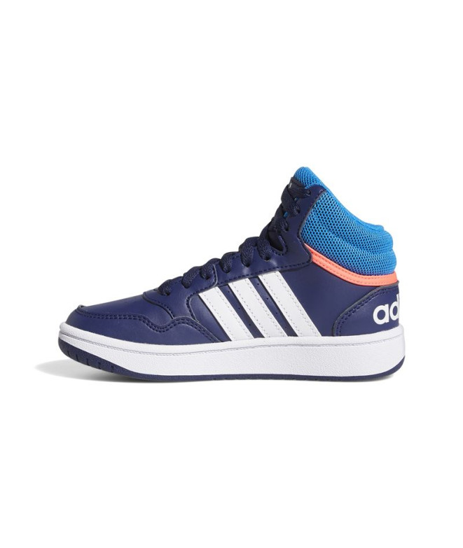 Sapatilhas adidas Infantil Hoops Mid 3.0 Azul