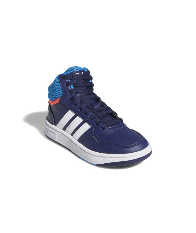 Sapatilhas adidas Infantil Hoops Mid 3.0 Azul