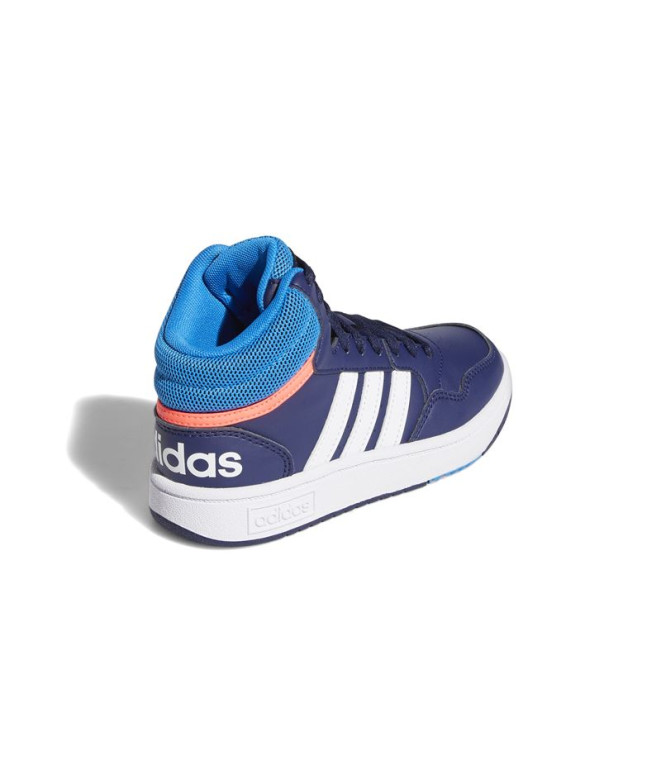 Sapatilhas adidas Infantil Hoops Mid 3.0 Azul