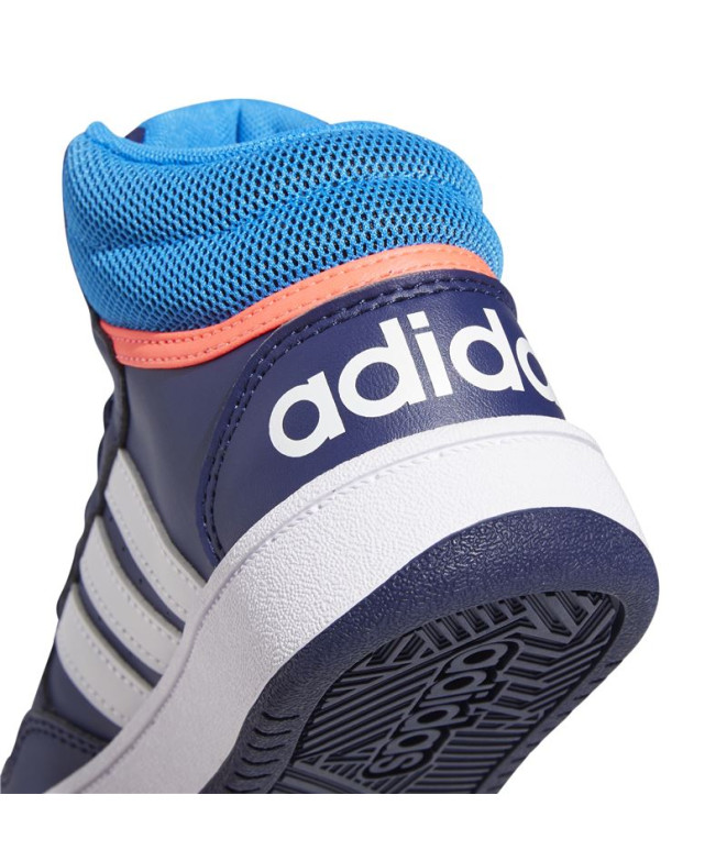 Sapatilhas adidas Infantil Hoops Mid 3.0 Azul