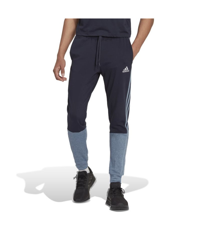 Calças adidas Essentials Mélange Azul para homem