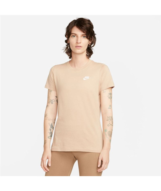 Camiseta Nike Mulher Roupa de desporto castanha