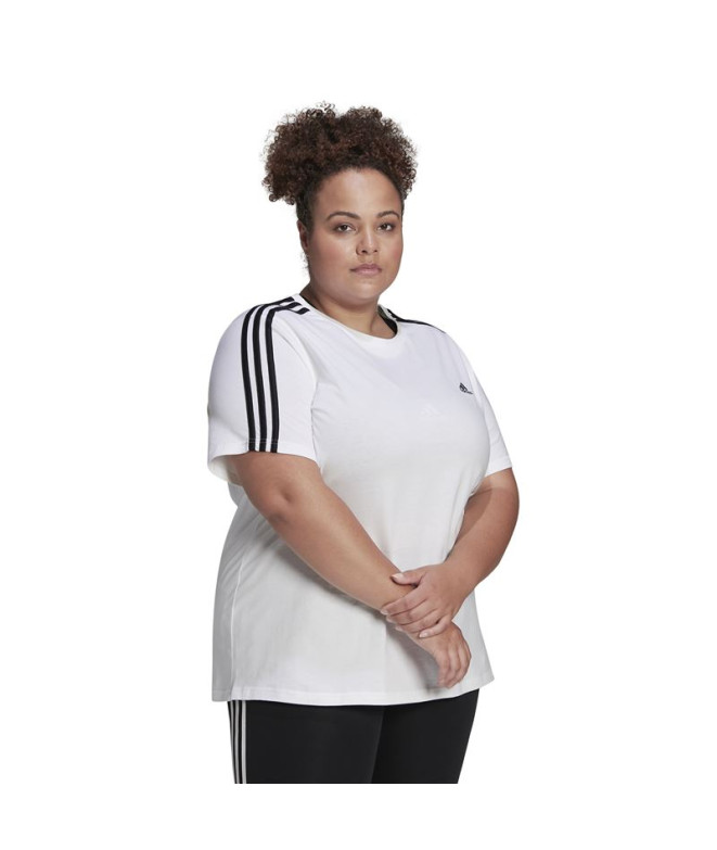 Camiseta adidas Essentials Slim 3 bandas Mujer...