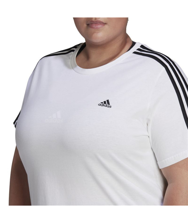 Camiseta adidas Essentials Slim 3 bandas Mujer...