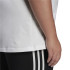 Camiseta adidas Mulher Essentials Slim 3-Stripes Branco