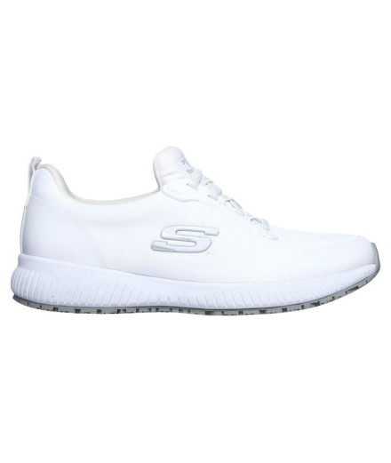 Zapatillas Skechers Squad Sr Mujer White Flat Knit