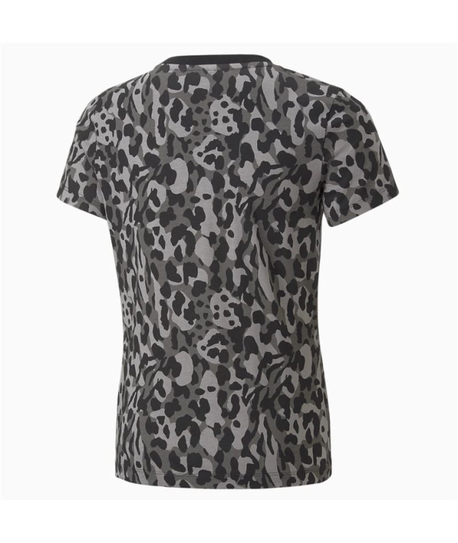T-Shirt Puma Alpha AOP para rapariga Bk