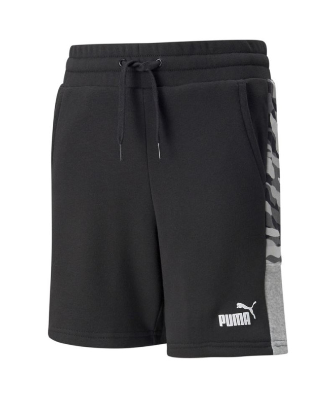 Pantalones Puma camuflaje Essentials+ Infantil Black