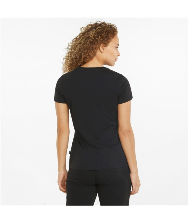 T-shirt Puma Essentials Metallic Logo Femme Noir
